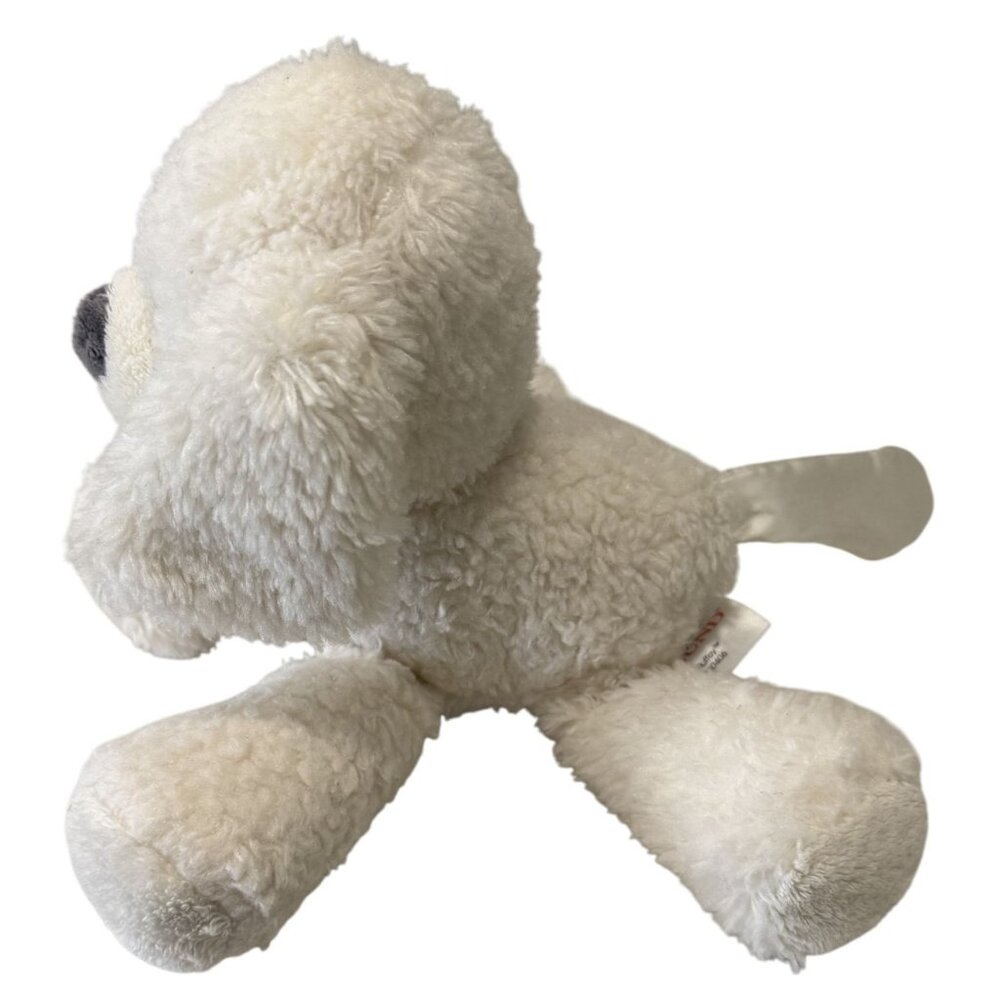 Baby GUND Fluffey Plush White Puppy Dog Stuffed Animal Soft Gift Nursery Decor - Picture 3 of 5